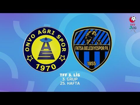 TFF 3. Lig 3. Grup | Onvo Ağrı 1970 Spor Kulübü - Fatsa Belediyespor