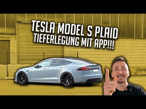 Tesla Model S Plaid lowering module!! A world first! | Silent performance