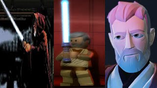 Obi-Wan Kenobi vs Darth Vader Scene in Star Wars Games