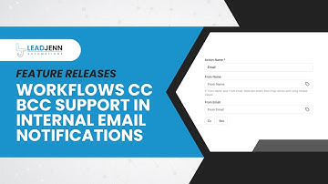 Workflows CC BCC Support in Internal Email Notifications