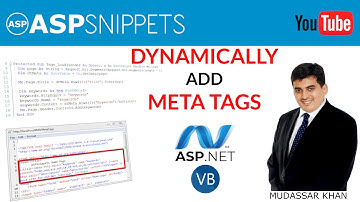Dynamically add meta tags in ASP.Net using VB.Net