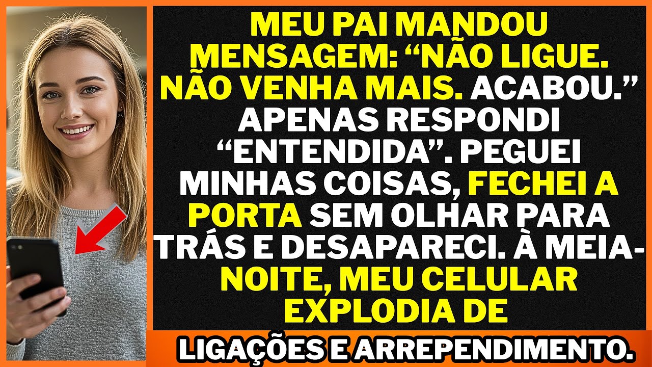 “Não ligue nem apareça aqui”, meu pai escreveu. Respondi apenas “entendida”. E naquele dia, sumi.
