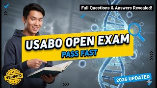 USABO Open Exam 2026 🧬 Full Questions & Answers Revealed! PASS FAST
