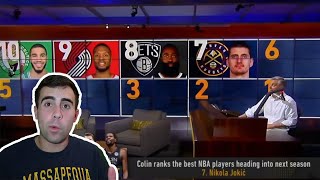 REACTING TO COLIN COWHERD'S TOP 10 NBA PLAYERS LIST!