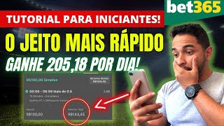 Bet365: How does it work? How to bet? Earn R$205.18 per day with no analysis [Beginner tutorial]