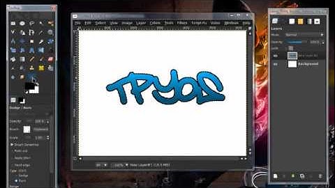 Gimp Graffiti Splatter Tutorial #2 w/Links in description