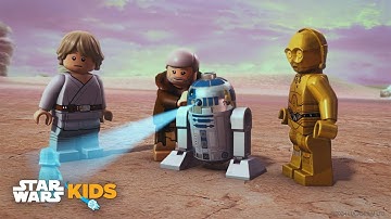 Holomessages with Darth Vader, Yoda, Obi-Wan, Anakin, and More 🌟 | @StarWarsKids