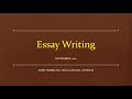 Teaching Essay Writing