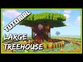 How To Build A Large Treehouse | Minecraft Tutorial