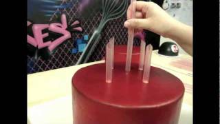How To Stack A Tiered Cake The Krazy Kool Cakes Way