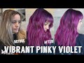 Hair Transformations with Lauryn: Vibrant Pinky Violet that will fade into Pastel Ep. 132