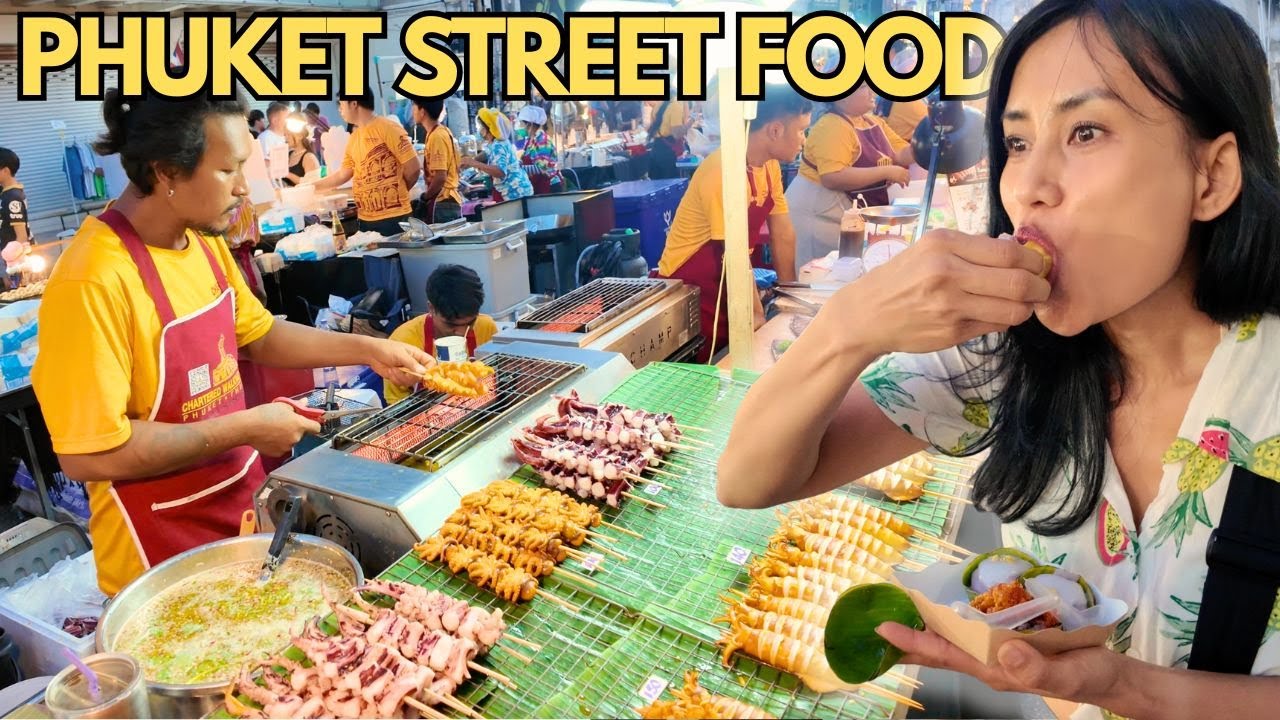 Phuket Old Town Night Market 🇹🇭 Street Food, Noodles & Desserts