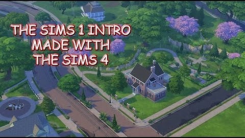 Machinima - The sims 1 Intro on The sims 4!