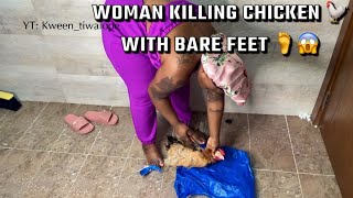 Easy Way To Butcher Chicken Woman Killing Chicken 