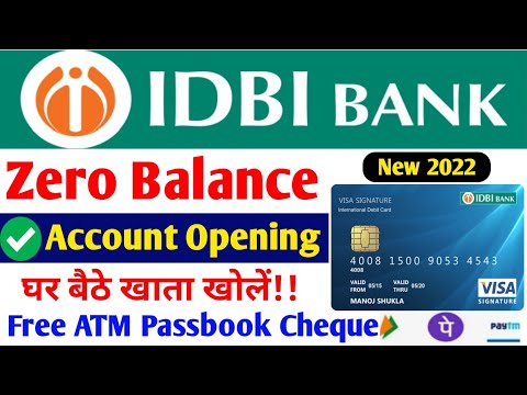 IDBI Bank Zero Balance Account Opening Online 2022 || How To Open Savings Account In IDBI Bank