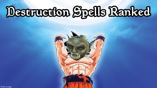 EVERY Destruction Spell Effect in Morrowind RANKED