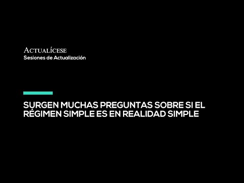 Régimen simple de
