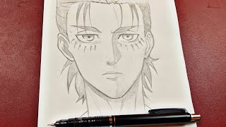 Anime drawing | how to draw Eren Yeager step-by-step