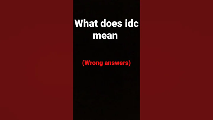 idc means