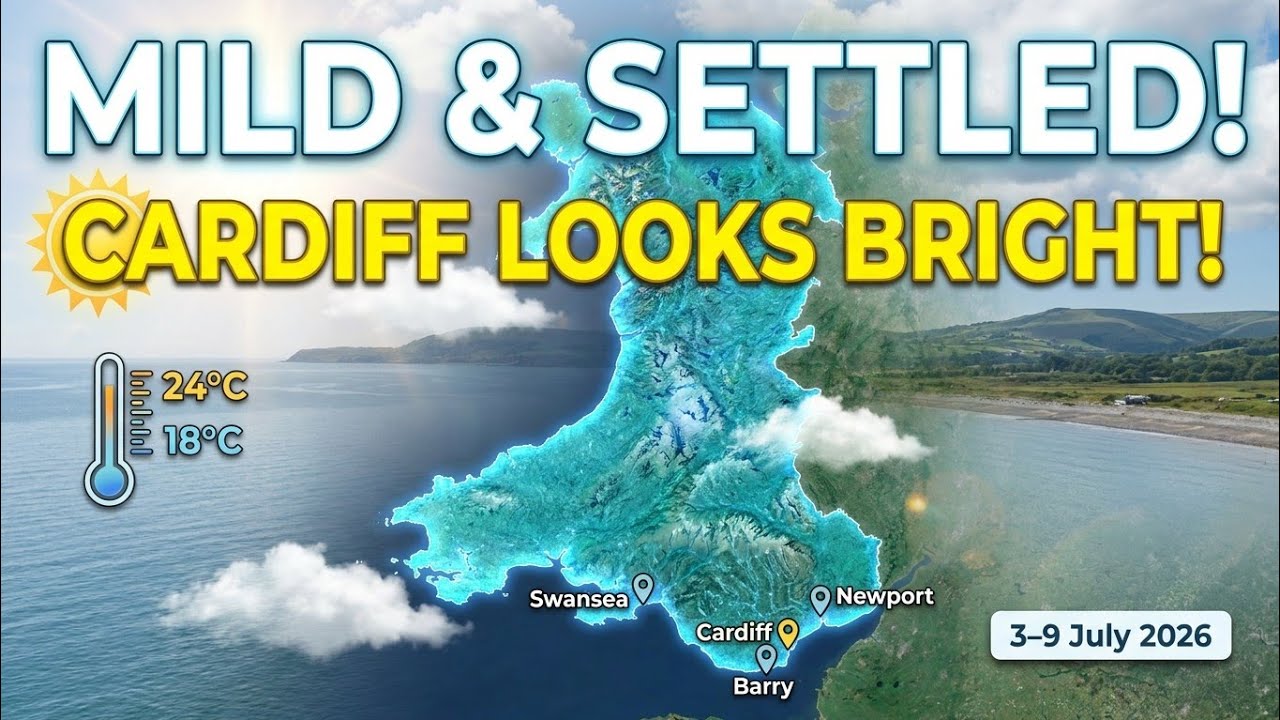 Wales Weather Update: Cardiff & Coast | Mild & Settled July 3-9 