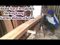 Cara meluruskan balok kayu yang bengkok melengkung | teknik tukang kusen