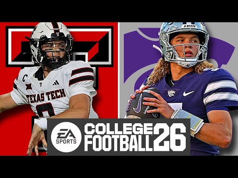 Texas Tech (7-1) at Kansas State (4-4) - Week 10 Simulation (EA College Football 26)