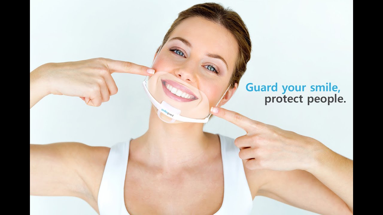 Smiles Guard™ transparent mask and sanitary mouth shield