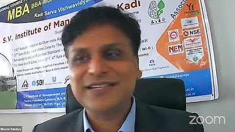 MR. PRATIK GANDHI at SVIM Kadi : Kadi Sarva Vishwavidyalaya