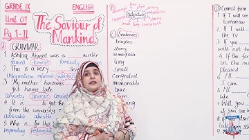 Class 9 - English - Unit - 1 - Lecture 31 - Saviour of Mankind 03 - Allied Schools