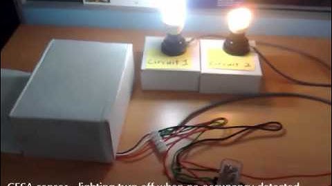 GESA occupancy sensor with design of single sensor with dual circuit (relay by others).