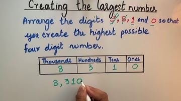 1.4.  Creating largest number from given digits