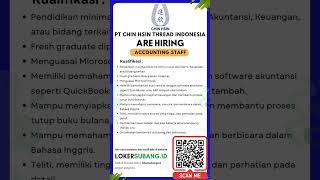 Anak Akuntansi, Ini Kesempatan Emas Kamu: Lowongan Staf Akuntansi 2026