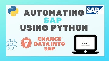 07   How to change data Into SAP using scripting recording   Python