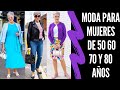 MODA PARA MUJERES DE 50 60 70 Y 80 AÑOS SEÑORAS MODERNAS OUTFITS PARA SEÑORAS