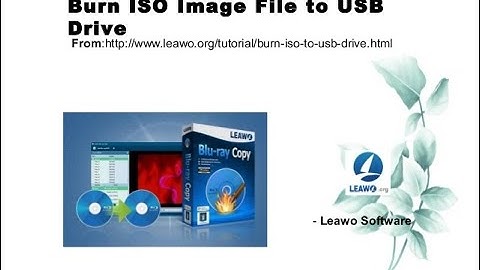 Burn Video ISO Image File to USB