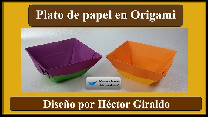 Plato de Papel - Origami 