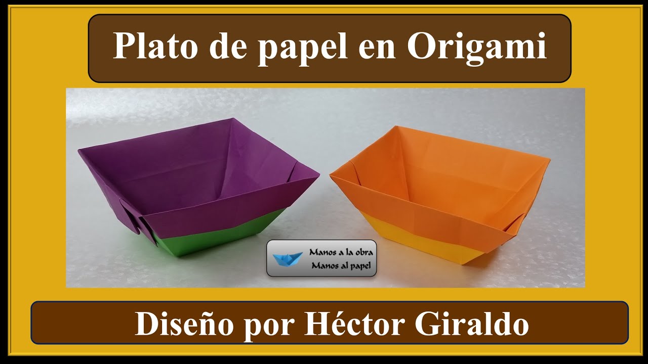 Platos de papel.