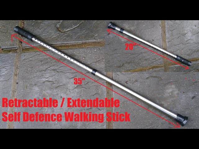 Extendable / Retractable Self Defence Walking Stick 