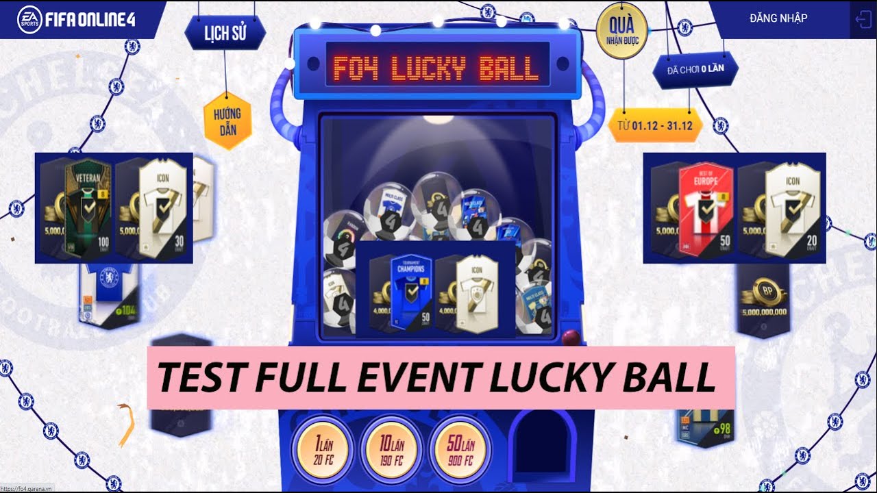 FO4 | Nạp 18k FC Test Full Sự Kiện LuckyBall Chúng Ta Sẽ Thu Về Được Bao Nhiêu BP??