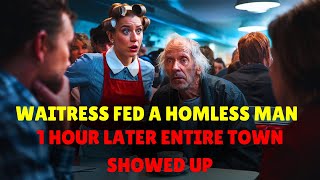 A Waitress Fed a Homeless Man—1 Hour Later, Entire Town Showed Up…