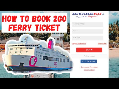 How To Book 2GO Ferry Ticket l Biyaheko Portal