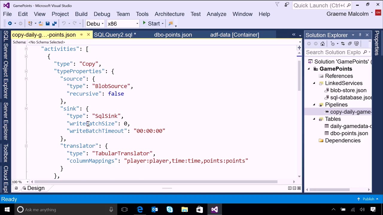 Orchestrating Big Data with Azure Data Factory - Scheduling a Pipeline ...