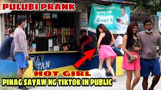 Hot girl Pinag sayaw ng viral tiktok in public | Pulubi Prank |