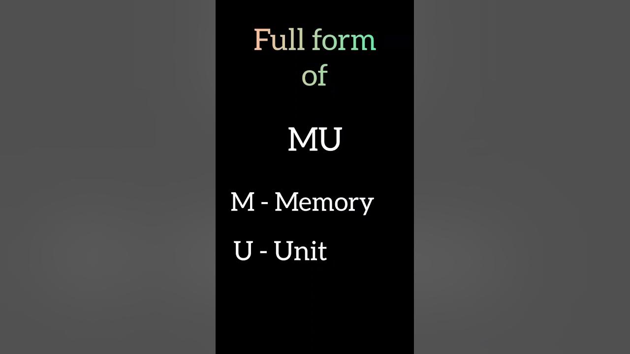 Full Form Of ALU MU And CU Full Form Used In Computer Part 4 shorts full-form-of-alu-mu-and-cu-full-form-used-in-computer-part-4-shorts