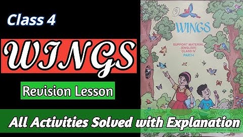 Wings Class 4 Revision Lesson Solve of All Activities & Analysed