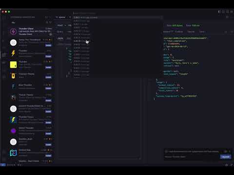 How to Downgrade the Thunder Client extension for VSCode - no longer working, see description ⬇️