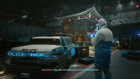 Cyberpunk 2077 Loading Screen - Abduction of Hanako Arasaka by News Anchor & Yorinobu Arasaka