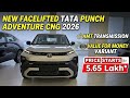 New facelifted tata punch adventure cng 2026,amt transmission,value for money varient, 