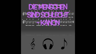 #Shorts: Lied: Die Menschen sind schlecht - KANON (Traditionell / Melodie, Akkorde, Noten,Text)