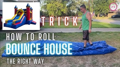 How to roll Bounce House with slide combo EP.1